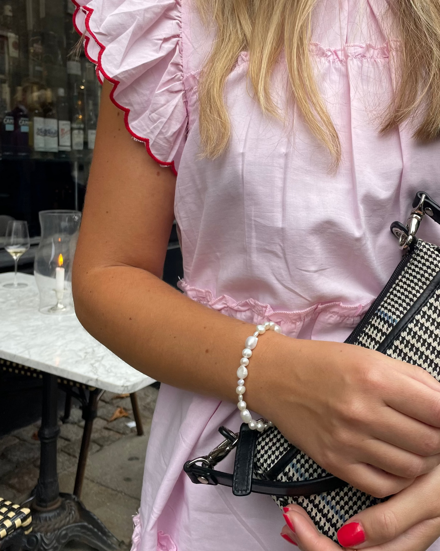 Bracelet with freshwater pearls